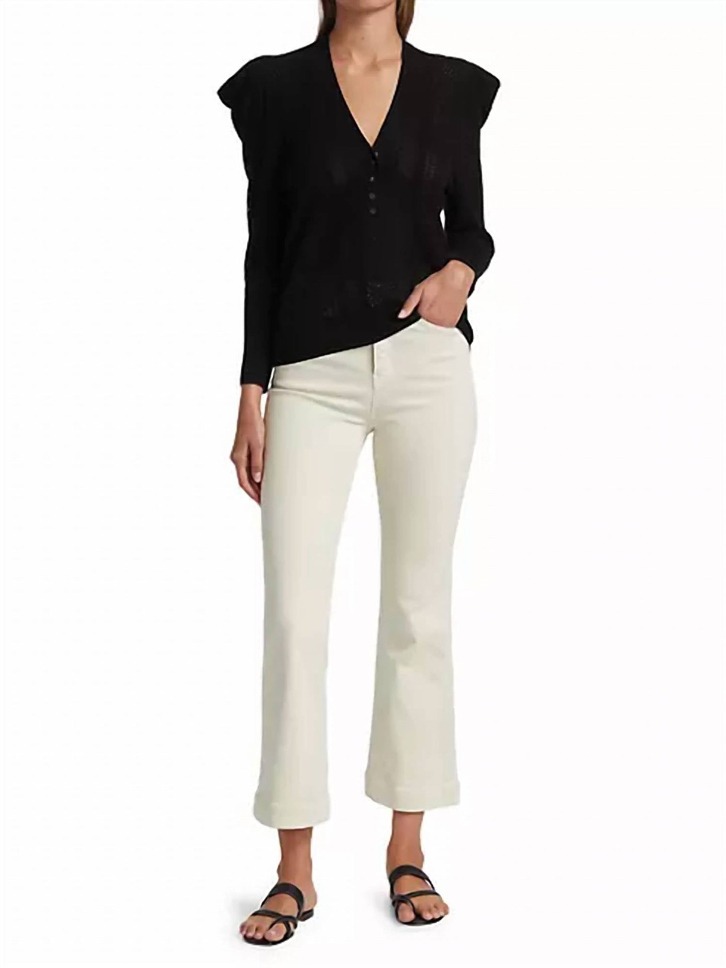 Veronica Beard - Carson High Rise Ankle Flare Jeans