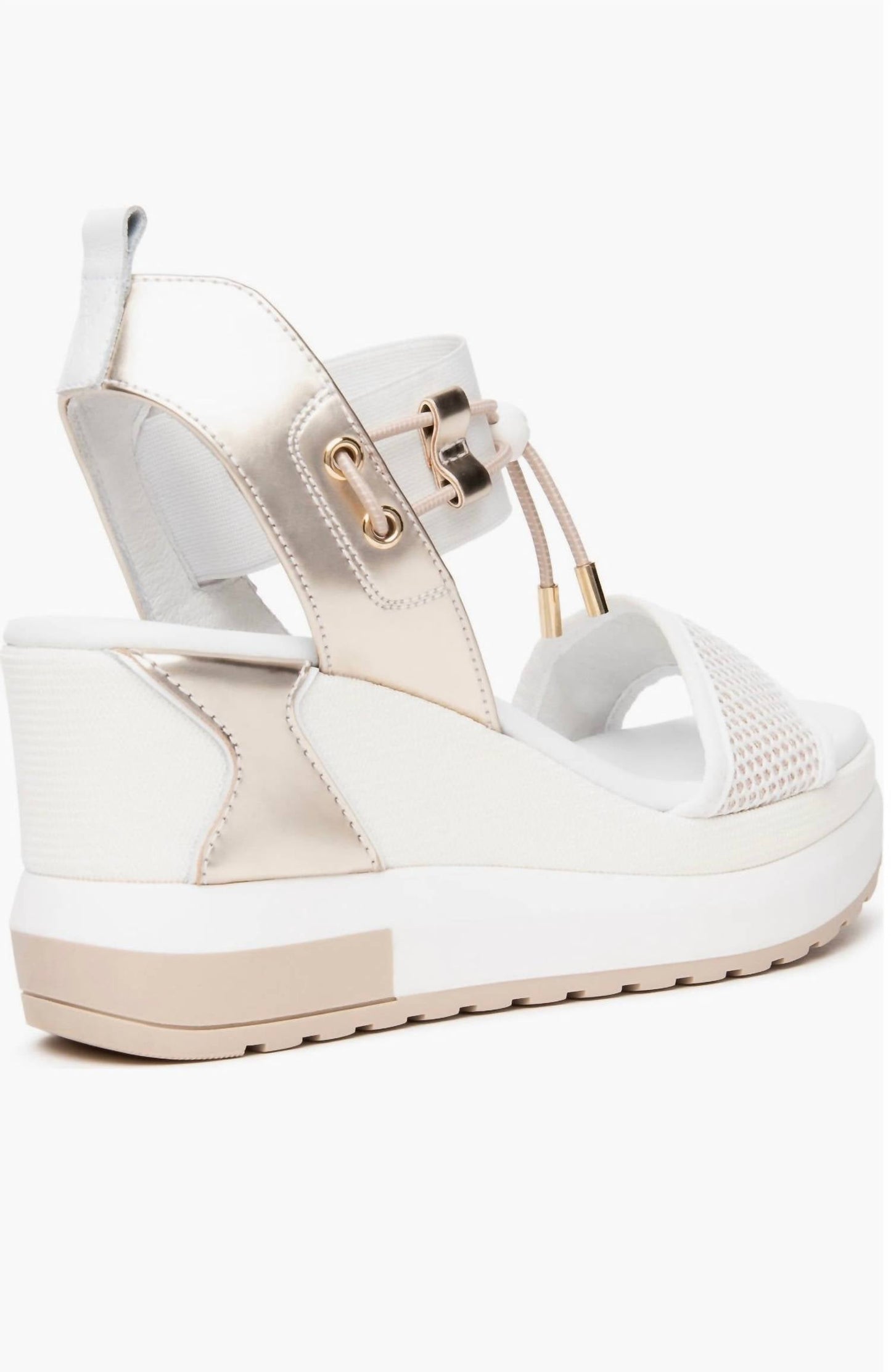 Nerogiardini - Women's Bungee Platform Wedge Sandals