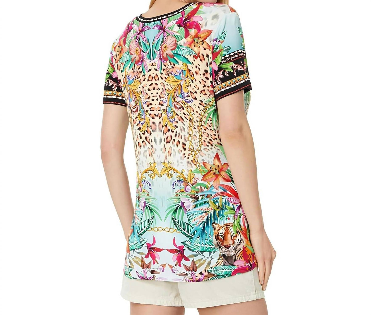 Johnny Was - The Janie Favorite Short Sleeve Henley Tee