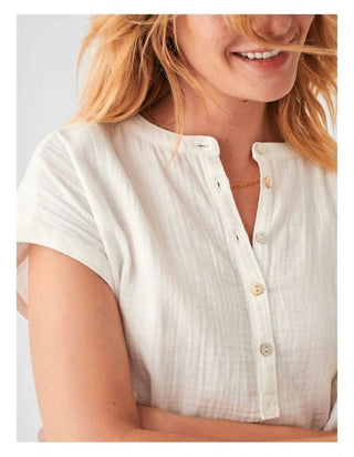 Faherty - Cotton Gauz Desmond Top