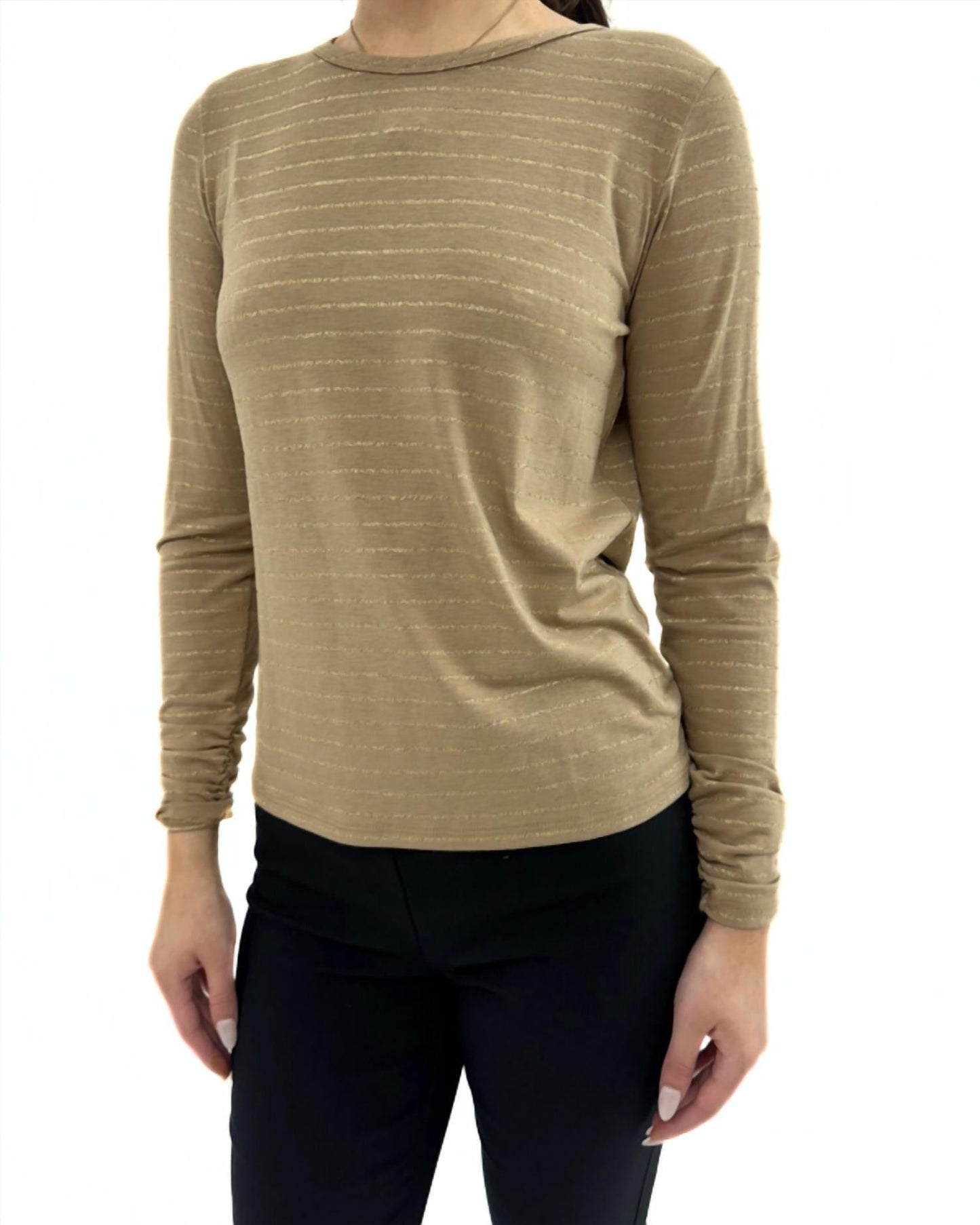Elliott Lauren - Crew Neck Long Sleeves Top