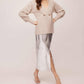 Fifteen Twenty - Kaia Faux Leather Front Slit Midi Skirt