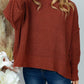White Birch - Long Sleeve Solid Knit Sweater