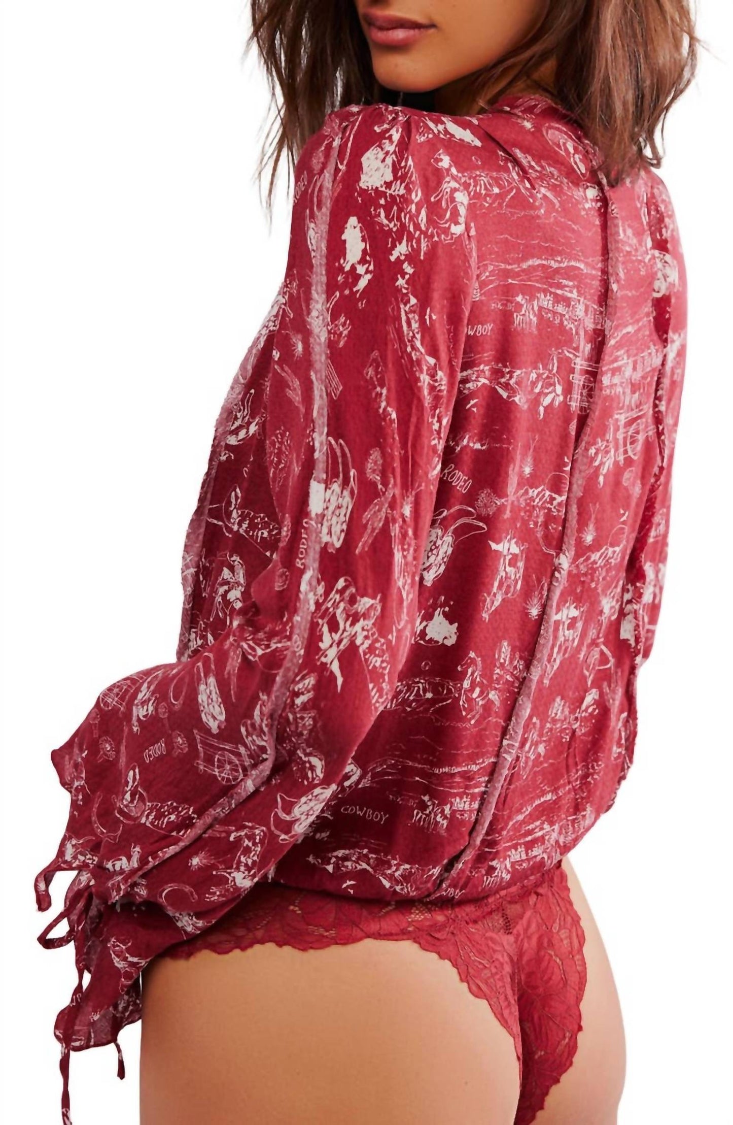 Free People - Everythings rosy bodysuit