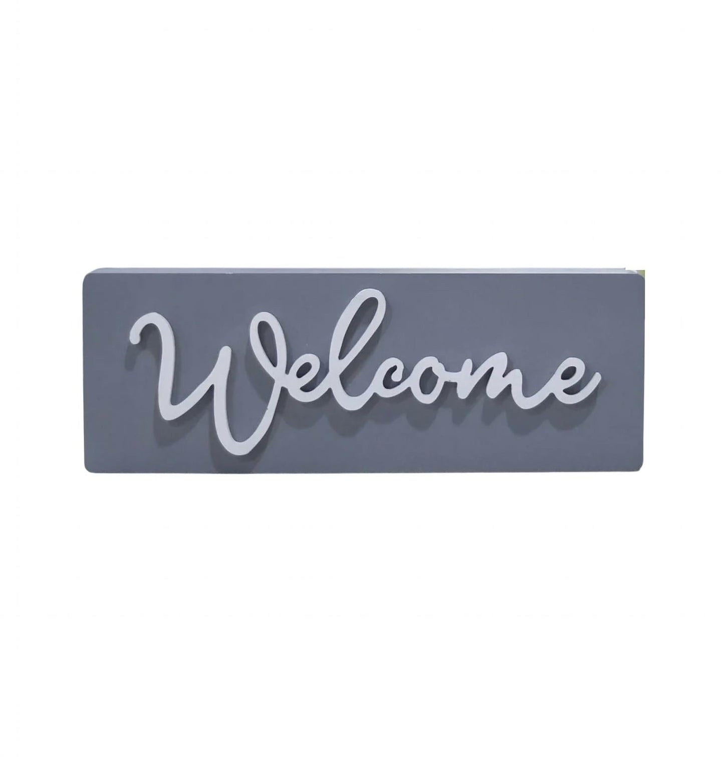 Paris Loft - Small 3D Welcome Word Wood Block Sign