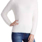 Kensie - Fur Yarn Long Sleeve Mock Neck Sweater