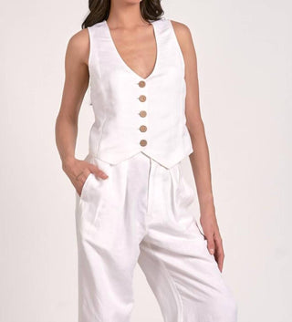 Elan - Linen Vest
