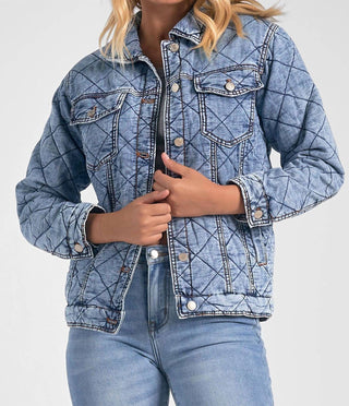 Elan - Quilted Jean Jacket