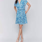 Charlie B - Linen Blend Short Sleeve Button-front Dress