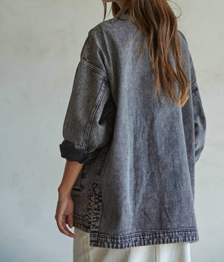 By Together - Woven Washed Denim Jacket