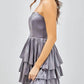 Do+Be - Open Shoulder Ruffle Mini Dress