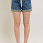 Judy Blue - High Waist Cuffed Jogger Denim Short