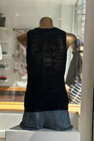 Autumn Cashmere - Mixed Stitch Tank Top