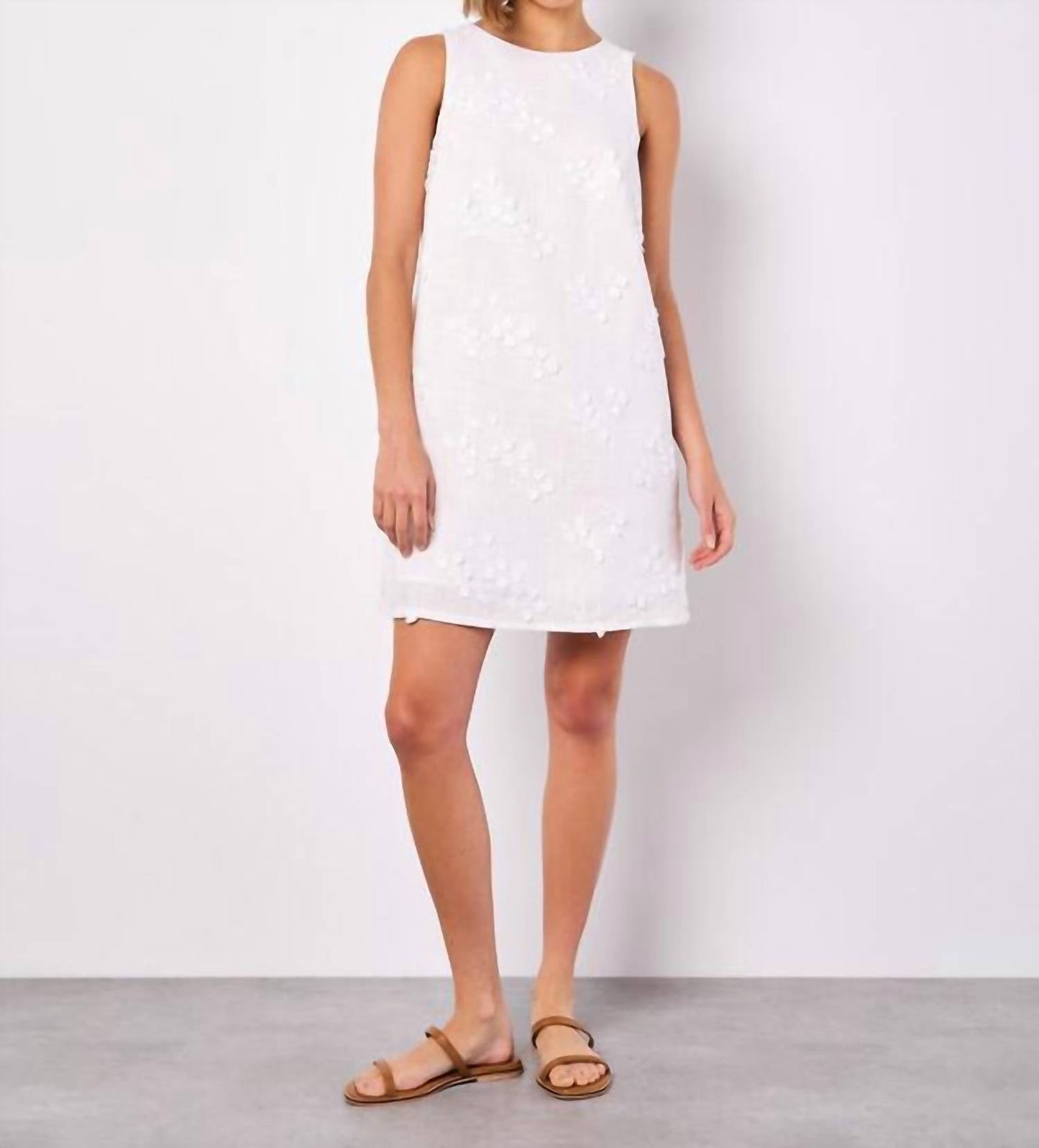 Apricot - 3d Floral Shift Dress