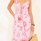 Bailey Rose - Halter Pasta Printed Dress