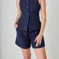 2.7 August Apparel - Tweed Relaxed Long Shorts