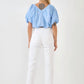 2.7 August Apparel - Puff Sleeves Blouse