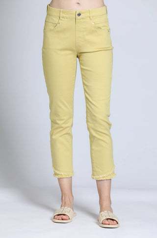 Apny - Olivia Pull-on Crop Frayed Jean