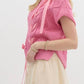 Entro - Ribbon Short Sleeve Sweater