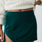 Free People - Velvet Curved Hem Mini Skirt