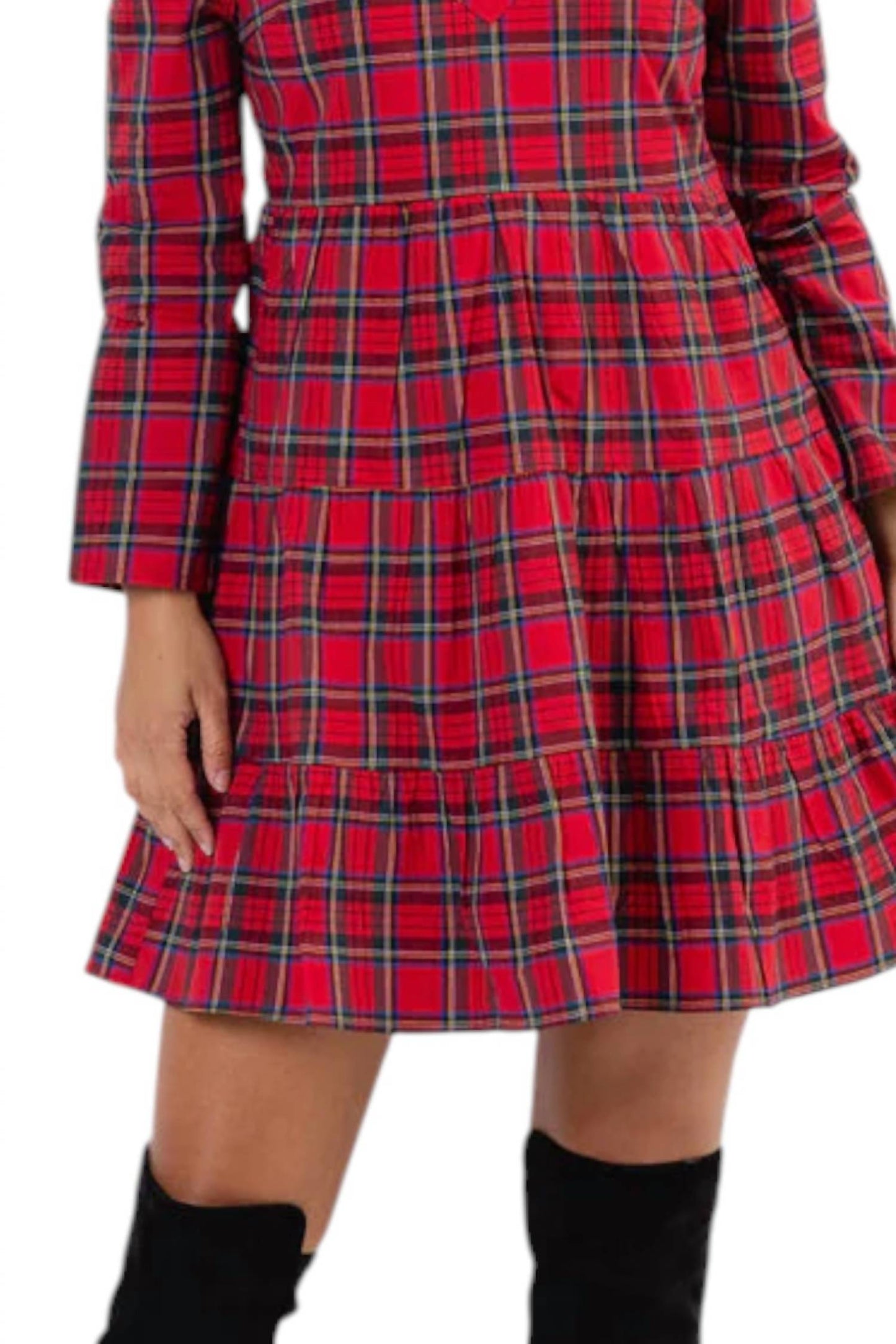 Sail To Sable - Yuletide Plaid Dress