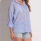 Elan - Resort Button-Down Heart Graphic Top