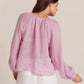 Bella Dahl - Shirred Linen Raglan Blouse