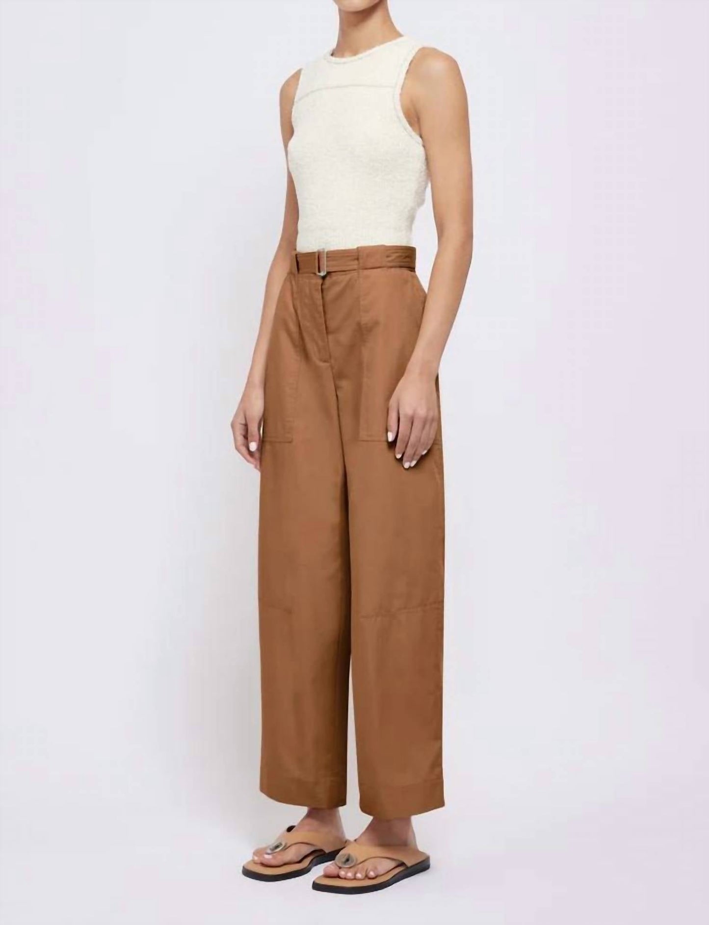 Simkhai - Jenny Belted Cropped Pant