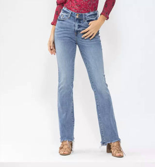 Judy Blue - High Waist Double Button Bootcut Jean