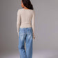 Colorush - Jones Skinny Rib V-neck Sweater