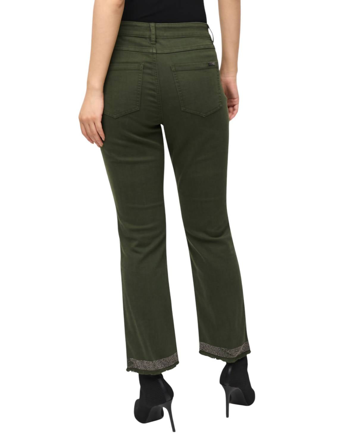 Joseph Ribkoff - Cropped Straight Casual Trousers