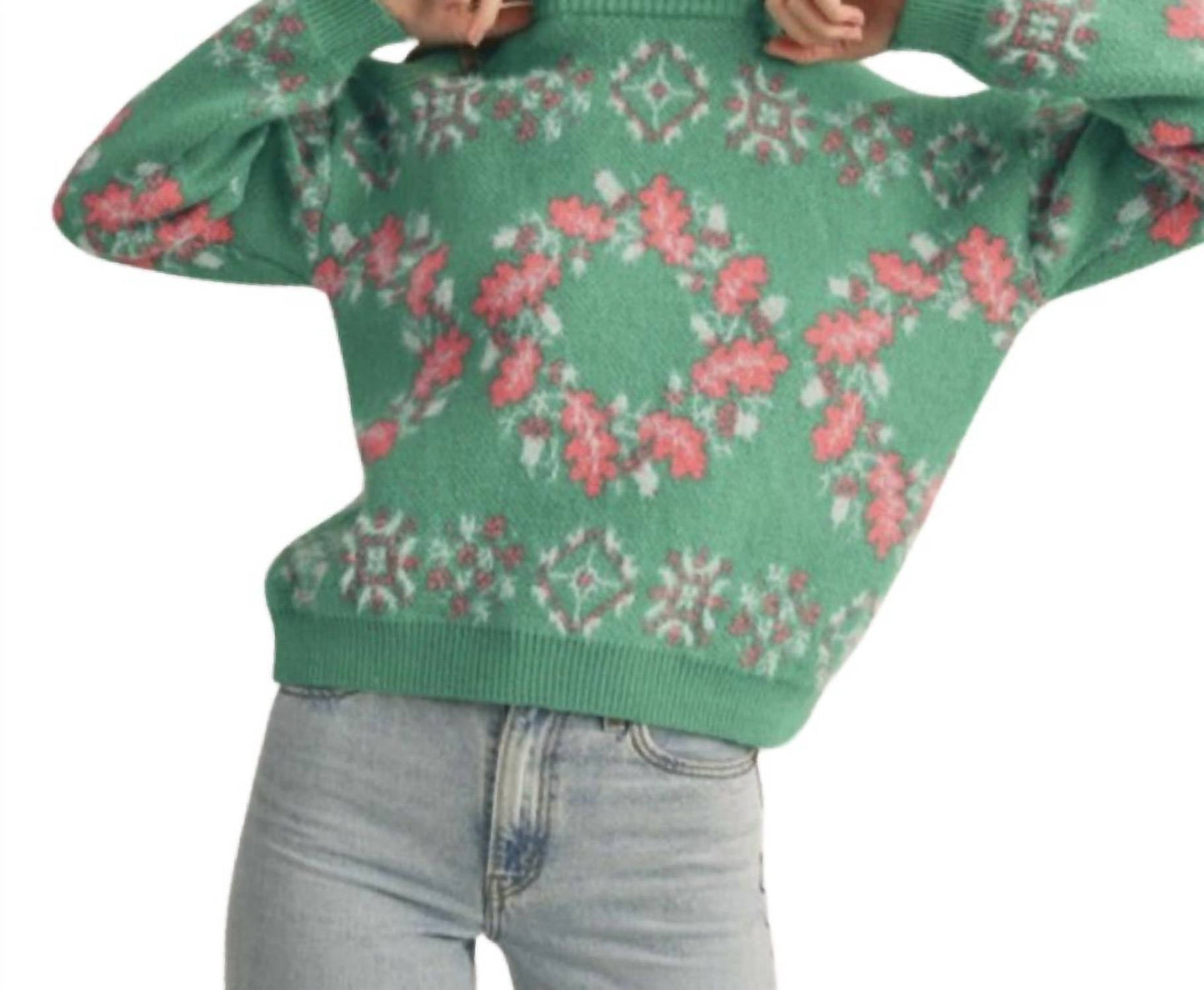 &Merci - Mixed Knit Faire Isle Sweater
