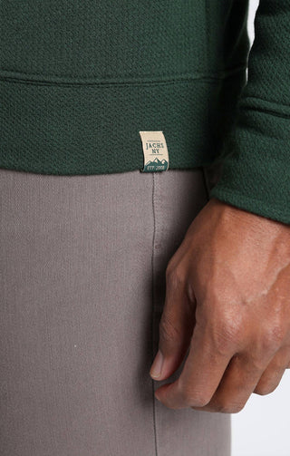 Jachs New York - Recycled Jacquard Sherpa Lined Quarter Zip Pullover