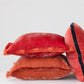 Creative Co-Op - Square Fabric Blend Pillow With Eyelash Fringe