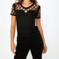 Frank Lyman - Studded Scoop Neck Knit Top