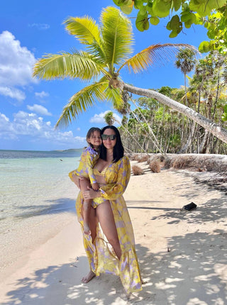 Lia Sahara - Long Sleeve Robe Cover Up