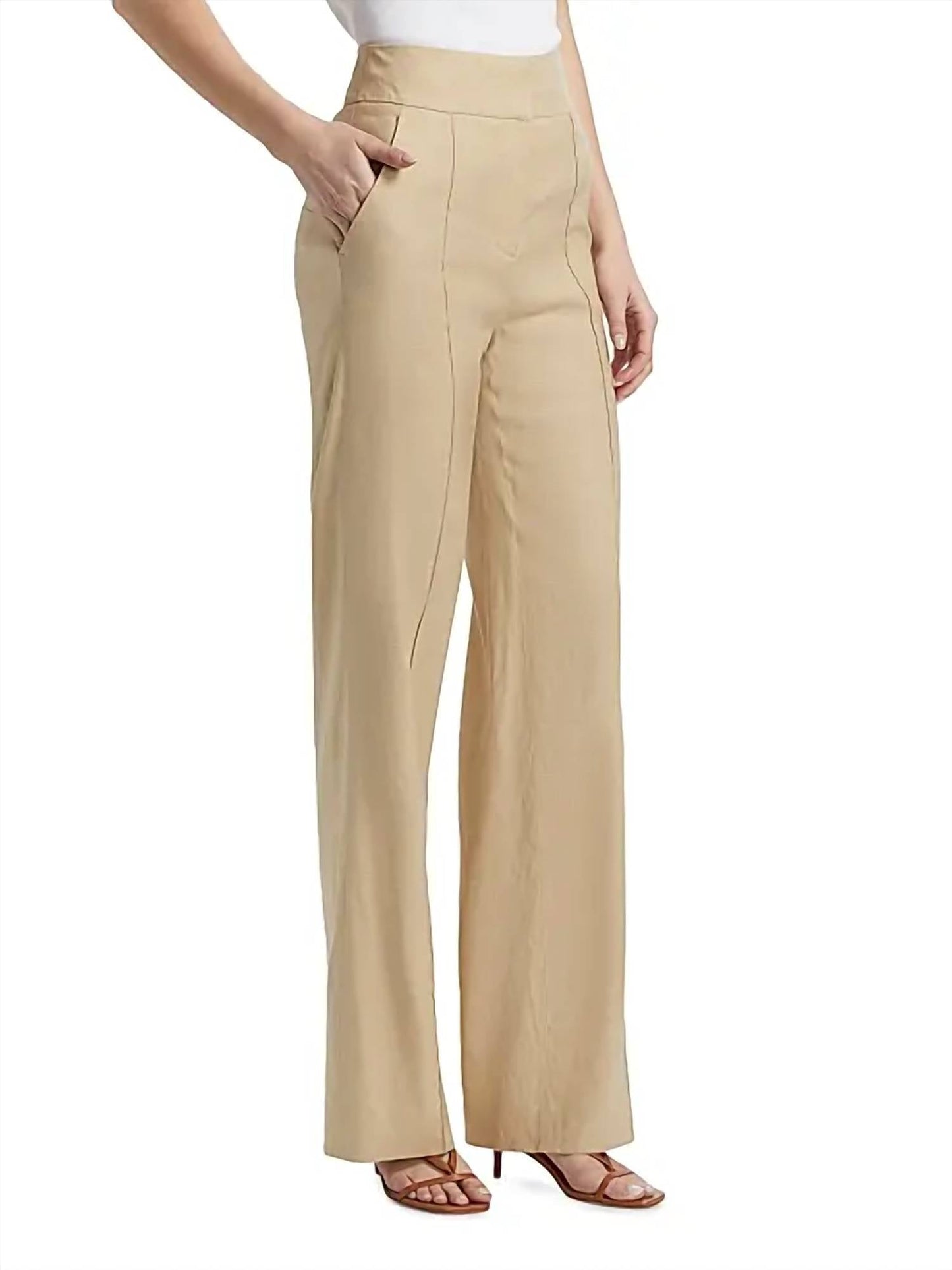 Veronica Beard - Cruz Stretch-linen Pant