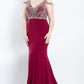 Rachel Allan - Beaded Jersey Prom Dress
