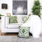 Dora Vintage Vine Pillow Covers With Hidden Zipper (Set of 2) - Green