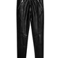Topshop - Vegan Leather High Rise Biker Pants