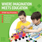 Educational Building Blocks Kit - 176 Pieces  (Ages 4-8)