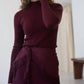 Mima Rosso - Burgundy Knit Top
