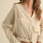 Miou Muse - Charlie Striped Button Down