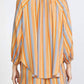 Current Air - Multi Stripe Round Neck Blouse
