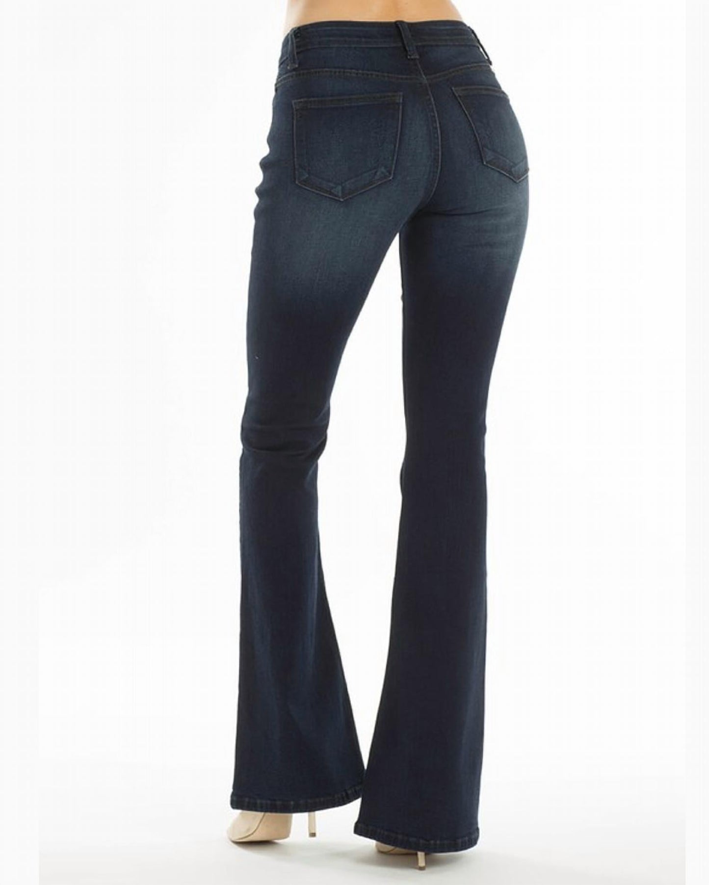 Kancan - Women's Trisha Mid Rise Flared Jeans