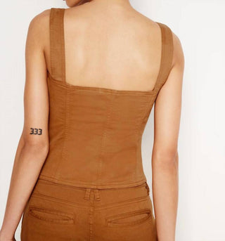 Good American - Twill Lace Up Tank