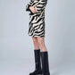 Astrid - Women's Ava Zebra Printed Jacket