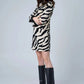 Astrid - Women's Ava Zebra Printed Jacket