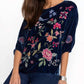Johnny Was - VELVET BOATNECK BLOUSE NIKKOLA