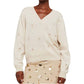Brodie Cashmere - EMBROIDERY PALM V NECK